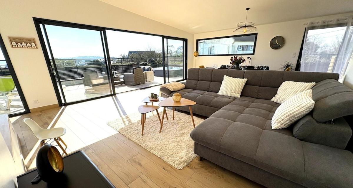 Villa Armor Vue Mer Et Spa Carantec Bagian luar foto